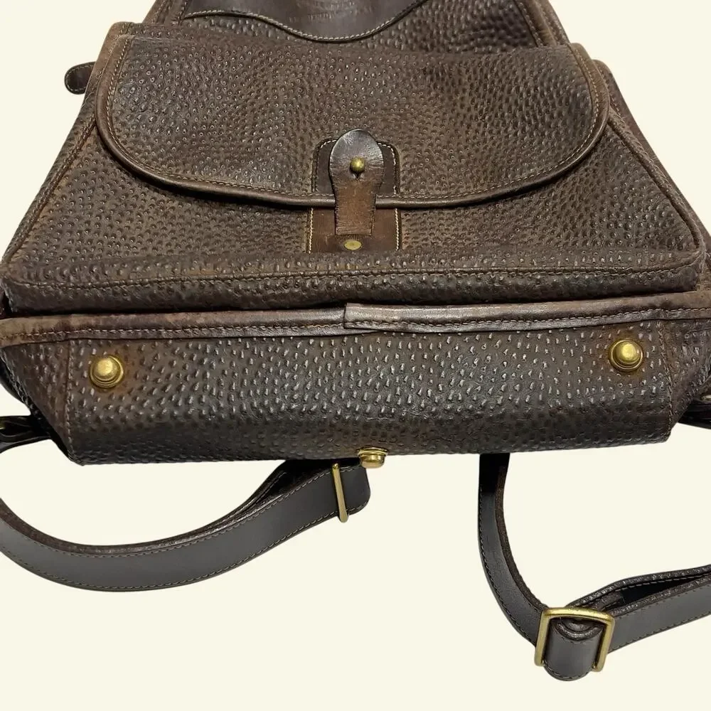 Vintage Ghurka Rucksack No 33 Brown Tumbled Leather Backpack Marley Hodgson USA